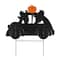 Glitzhome; Glitzhome® 24" Halloween Metal Ghost Car Yard Stake; Category:Halloween Yardstakes; Image:7